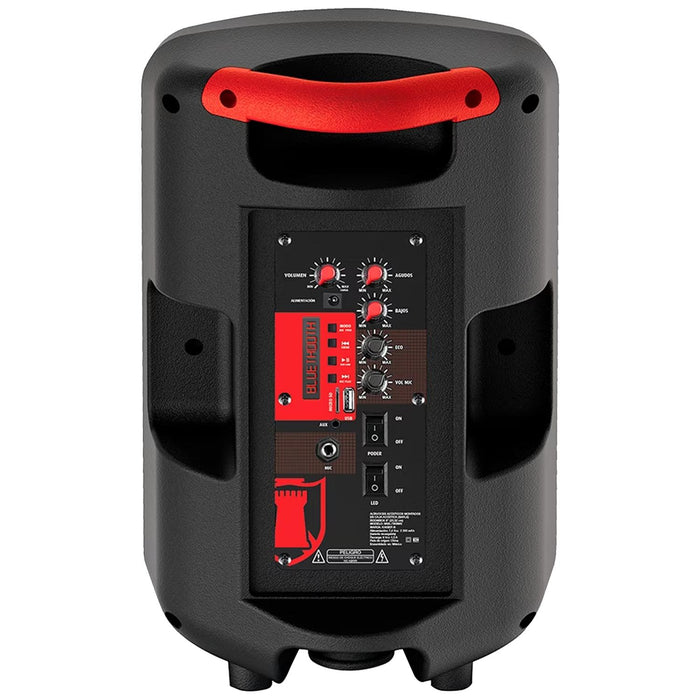 Bocina Bluetooth KAISER MSA-7908MX 8" 7200W PMPO USB LED OPEN BOX