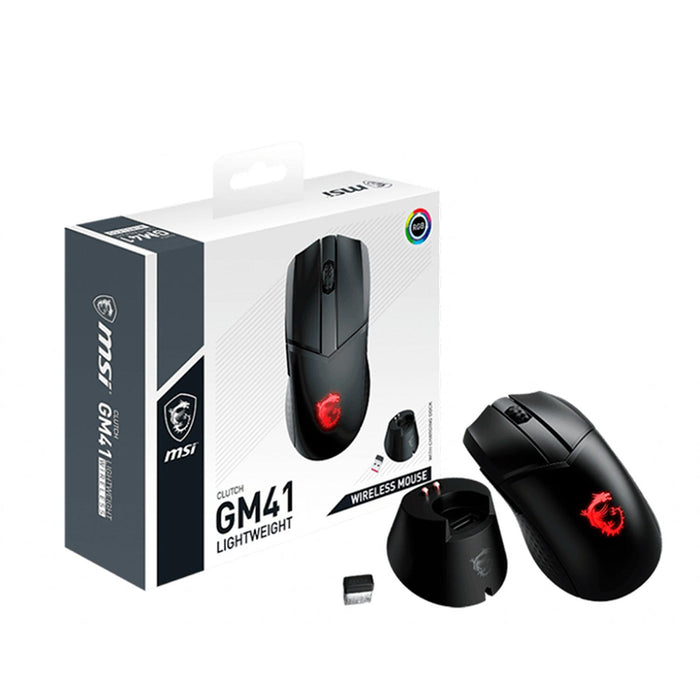 Mouse Gamer MSI CLUTCH GM41 LIGHTWEIGHT WIRELESS 6 Botones 20000DPI RGB