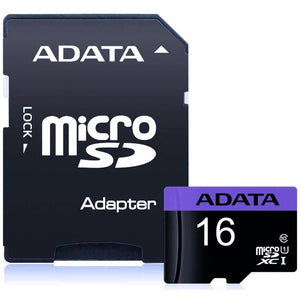 Memoria Micro SD 16GB ADATA Clase 10 Video Full HD AUSDH16GUICL10-RA1
