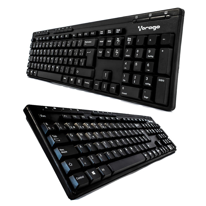 Teclado VORAGO Multimedia USB Negro KB-202