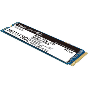 Unidad de Estado Solido SSD M.2 512GB TEAMGROUP MP33 PRO NVMe PCIe 3.0 2100/1700 MB/s TM8FPD512G0C101