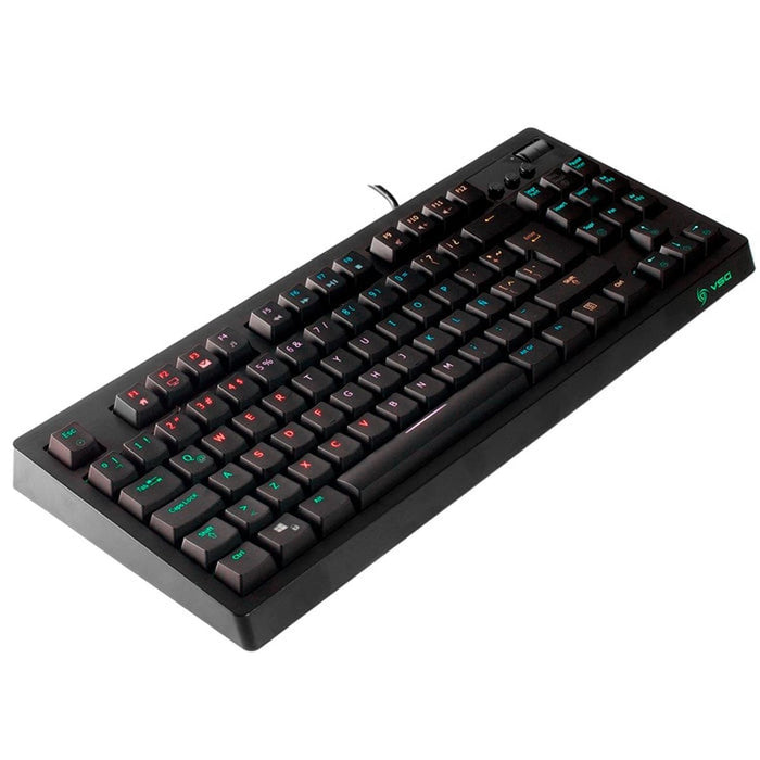 Teclado Gamer Mecanico VSG Quasar Switch Cafe RGB Negro VG-K387-BLK-BRW