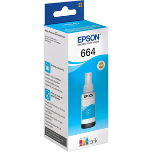 Botella Tinta EPSON T664 L310 L380 L375 L395 L575 L1300 Cyan T664220-AL