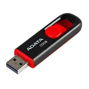 Memoria USB 16GB ADATA C008 2.0 Retractil Flash Drive Rojo AC008-16G-RKD