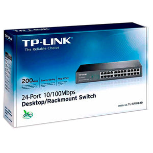 Switch TP-LINK TL-SF1024 24 Puertos Fast Ethernet 10/100 Mbps