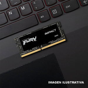 Memoria RAM DDR4 8GB 3200MHz KINGSTON FURY IMPACT 8R Laptop Negro KF432S20IB/8R
