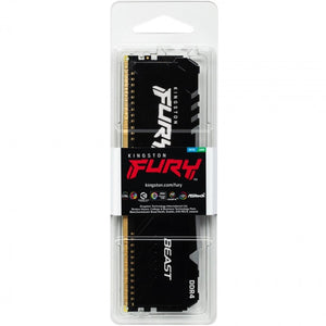 Memoria RAM DDR4 32GB 3200MHz KINGSTON FURY BEAST RGB 1x32GB Negro KF432C16BBA/32