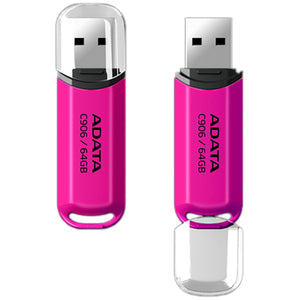 Memoria USB 64GB ADATA C906 2.0 Flash Drive Rosa AC906-64G-RPP