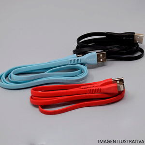 Cable USB NACEB NA-0102 Lightning 1metro 2.0 Rojo NA-0102R
