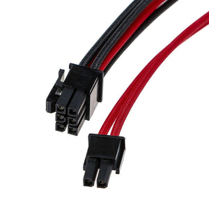 Cable Extensor AEROCOOL ZAP PCIE 6pin 45cm Rojo/ Negro