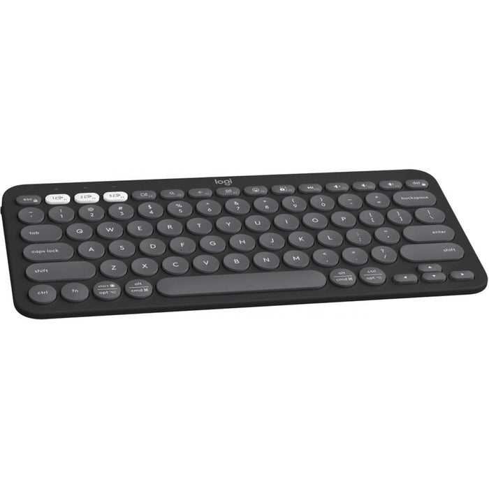 Teclado Inalambrico LOGITECH PEBBLE KEYS 2 K380S Español Grafito 920-011783