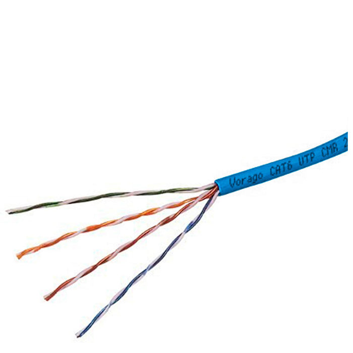 Bobina Cable VORAGO CAB-301 UTP Cat 6 Azul 305 MTS