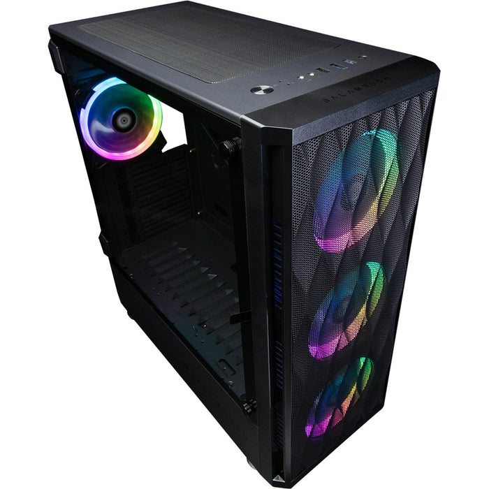 Gabinete Gamer BALAM RUSH SKYDRON E-ATX 4 Fan Cristal Templado ARGB