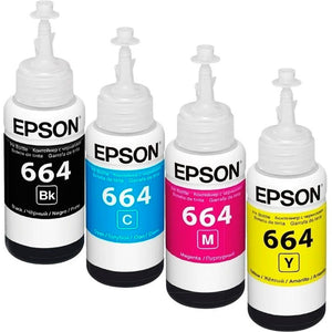 Kit 4 Botellas Tinta EPSON T664 Color L310 L380 L375 L395 L575 L1300