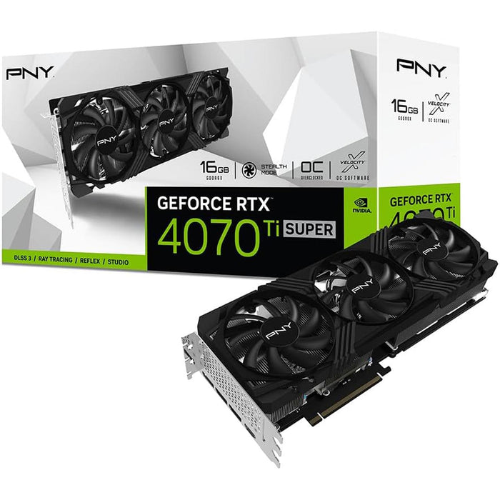 Tarjeta de Video PNY GeForce RTX 4070 Ti SUPER VERTO 16GB GDDR6X VCG4070TS16TFXPB1-O