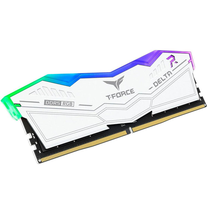 Memoria RAM DDR5 32GB 5600MT/s TEAMGROUP T-FORCE DELTA RGB 1x32GB Blanco FF4D532G5600HC36B01