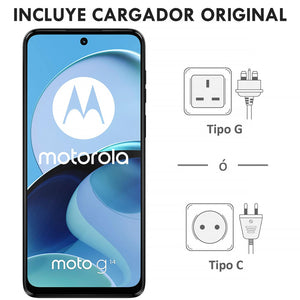Celular MOTOROLA Moto G14 4G 4GB 128GB 6.5" FHD+ 60 Hz 50 MP Azul + Audifonos Internacional