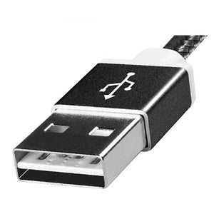 Cable Micro USB ADATA 100cm Tejido Reversible Negro AMUCAL-100CMK-CBK