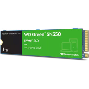 Unidad de Estado Solido SSD M.2 1TB WESTERN DIGITAL Green SN350 NVMe PCIe 3.0 2400/1850 MB/s WDS100T2G0C