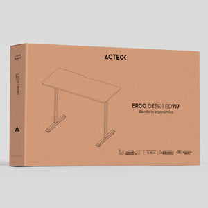 Escritorio Electrico ACTECK ERGO DESK 1 ED717 Altura ajustable Blanco 60kg AC-937306