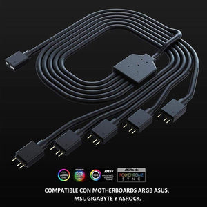 Cable Splitter ARGB COOLER MASTER Direccionable 3 Pines MFX-AWHN-1NNN5-R1