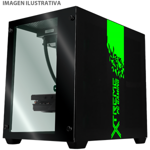 Gabinete Gamer XTREME PC GAMING Counter Strike Edition Media Torre ATX 4 Fan Cristal Templado RGB