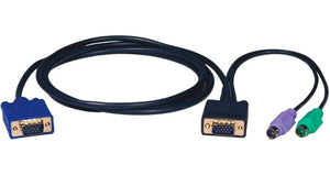 Cable 3 en 1 TRIPP LITE para KMV Monitor Mouse Teclado P750-01