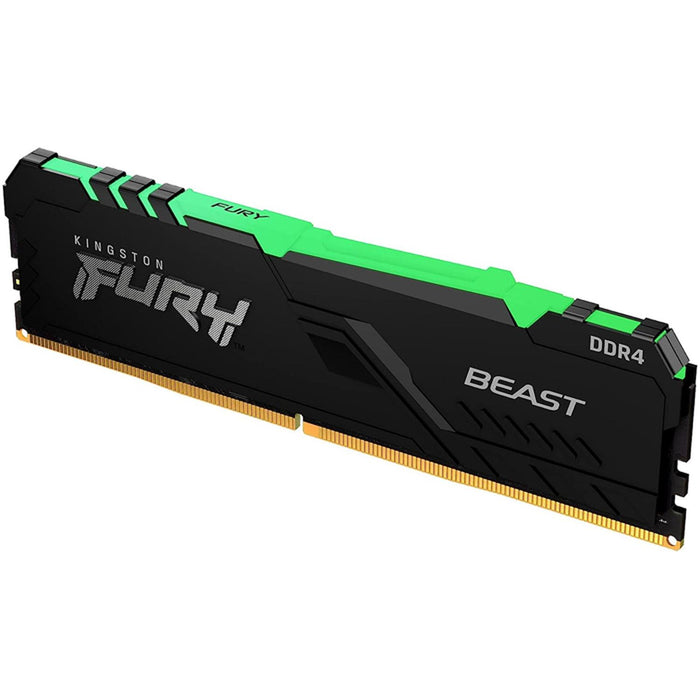 Memoria RAM DDR4 16GB 3200MHz KINGSTON FURY BEAST RGB 1x16GB Negro KF432C16BBA/16