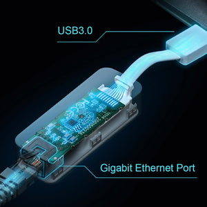 Adaptador de Red TP-LINK UE300 USB 3.0 Gigabit Ethernet 1000Mbps