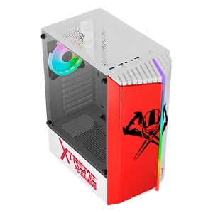 Gabinete Gamer XTREME PC GAMING Halo Infinite Edition Media Torre ATX 1 Fan Cristal Templado RGB