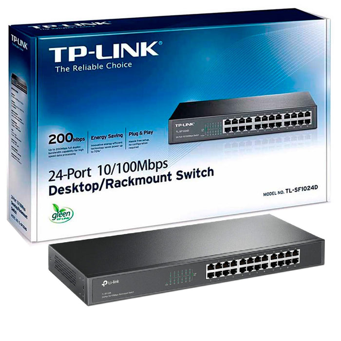 Switch TP-LINK TL-SF1024 24 Puertos Fast Ethernet 10/100 Mbps