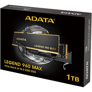 Unidad de Estado Solido SSD M.2 1TB ADATA LEGEND 960 MAX NVMe PCIe 4.0 7400/6000 MB/s PS5 ALEG-960M-1TCS