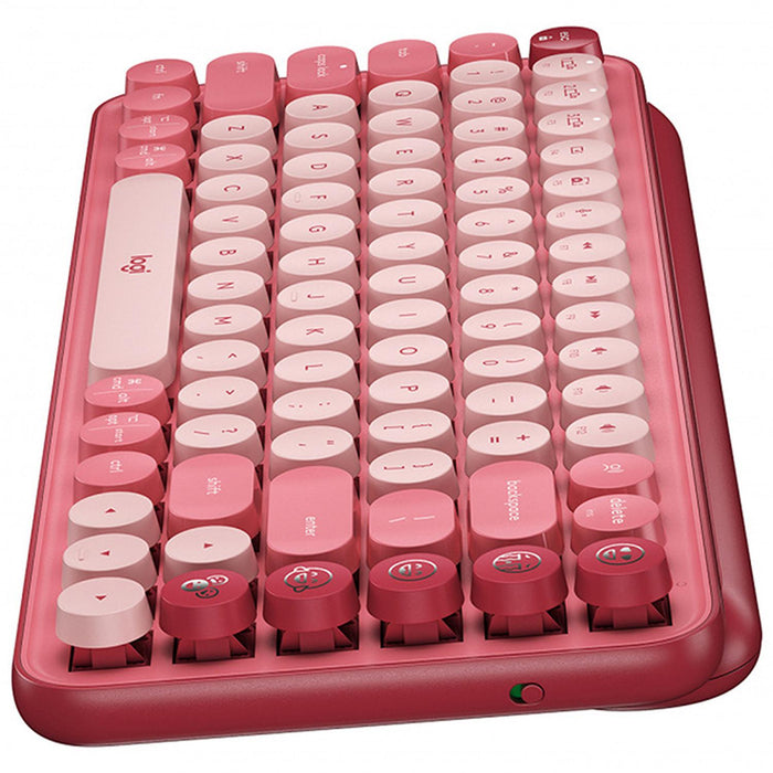 Teclado Bluetooth LOGITECH POP Keys Coral Rose Mecanico USB