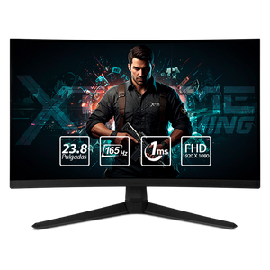 Xtreme PC Gaming ASUS TUF Geforce RTX 4060 AMD Ryzen 5 5500 16GB SSD 1TB Monitor Curvo 23.8 165Hz Teclado Mouse WIFI Black