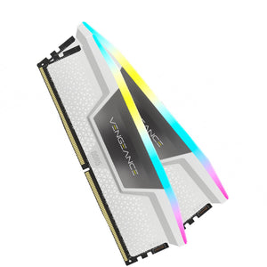 Memoria RAM DDR5 64GB 5200MT/s CORSAIR VENGEANCE RGB 2x32GB Blanco CMH64GX5M2B5200C40W