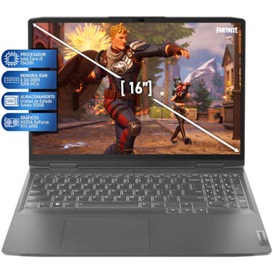 Laptop Gamer LENOVO LOQ NVIDIA GeForce RTX 4050 Intel Core i5 13420H 8GB RAM 512GB SSD 16" Windows 11 Home + Mouse Teclado en Español