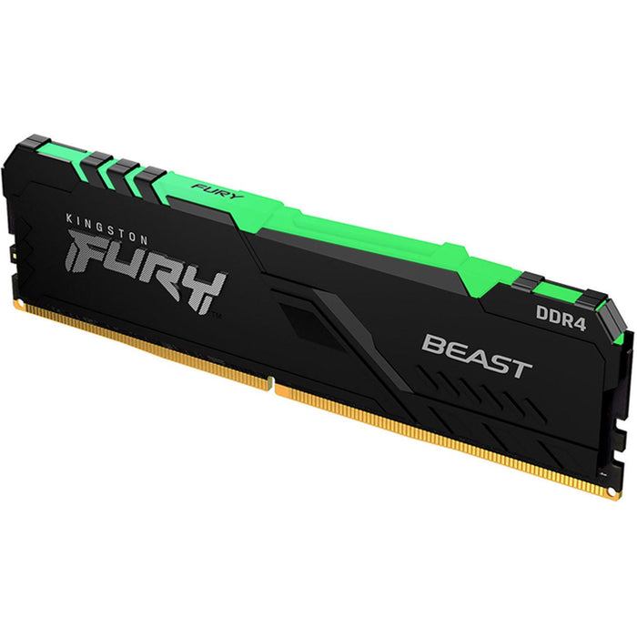 Memoria RAM DDR4 16GB 3200MHz KINGSTON FURY BEAST RGB 1x16GB Negro KF432C16BB1A/16