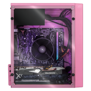 Xtreme PC Gaming AMD Radeon RX 6500 XT Ryzen 5 4500 16GB SSD 250GB 2TB Monitor 23.8 144Hz WIFI Pink