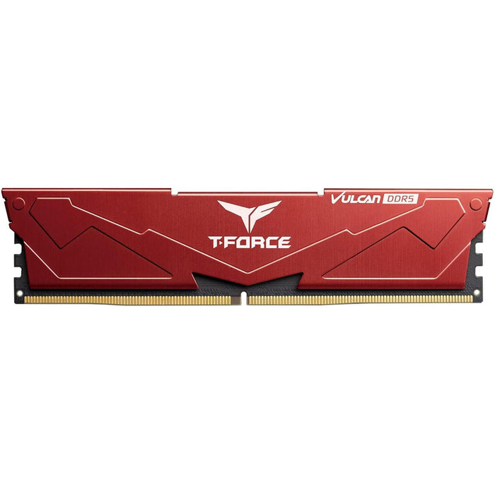 Memoria RAM DDR5 32GB 5600MT/s TEAMGROUP T-FORCE VULCAN 2x16GB Rojo FLRD532G5600HC32DC01