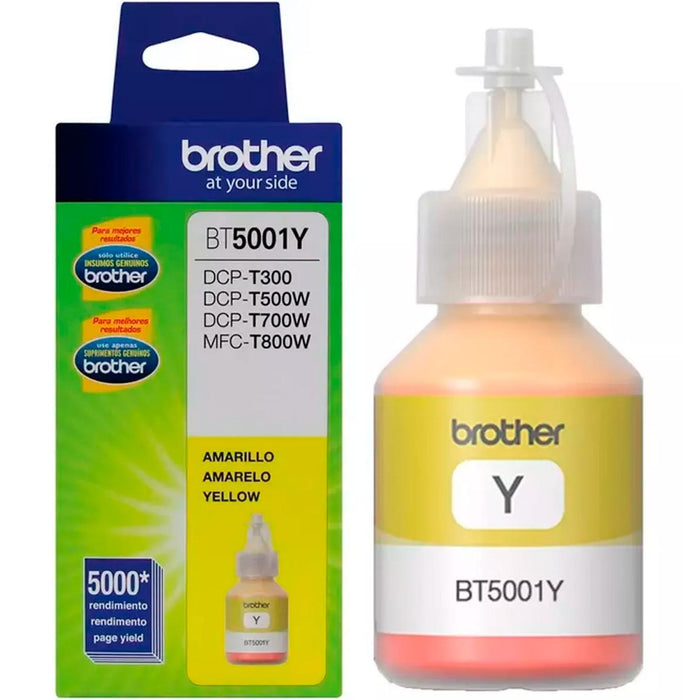 Botella de Tinta BROTHER BT5001Y Amarillo T310 T510W T710W T910DW