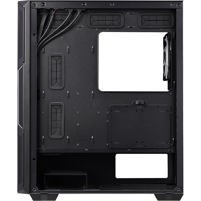 Gabinete Gamer XPG STARKER ATX Media Torre 2 FAN Cristal Templado ARGB Negro STARKER-BKCWW