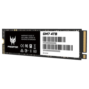 Unidad de Estado Solido SSD M.2 4TB ACER PREDATOR GM7 NVMe 1.4 PCIe 4.0 7200/6300 MB/s BL.9BWWR.120