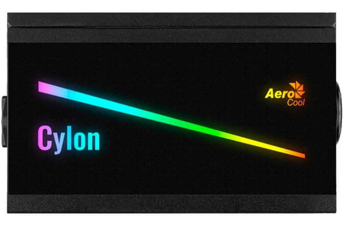 Fuente de poder Gamer AEROCOOL Cylon RGB 600W 80 Plus BRONZE