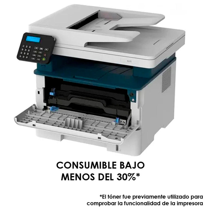 Impresora Multifuncional XEROX B225 Laser Negro 36 ppm Duplex Wi-Fi Ethernet B225_DNI Reacondicionado