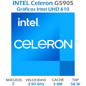 Procesador INTEL Celeron G5905 3.5 GHz Dual Core 1200 BX80701G5905