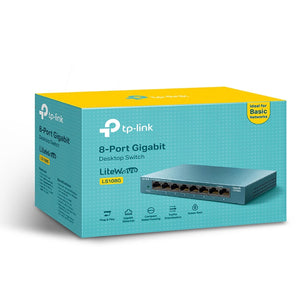 Switch TP-LINK LS108G 8 Puertos LiteWave Gigabit Ethernet 10/100/1000Mbps