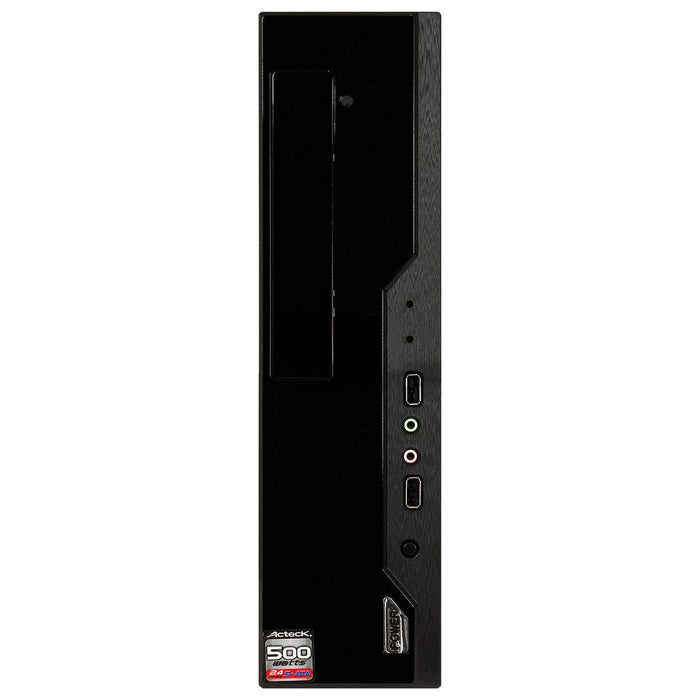 Gabinete ACTECK LUMINO Micro ATX Fuente 500W Negro AC-05003