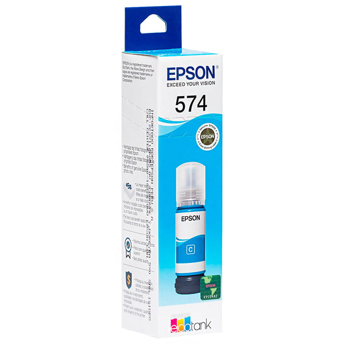 Botella Tinta Epson T574 L8050 L18050 Cyan 70ml T574220-AL