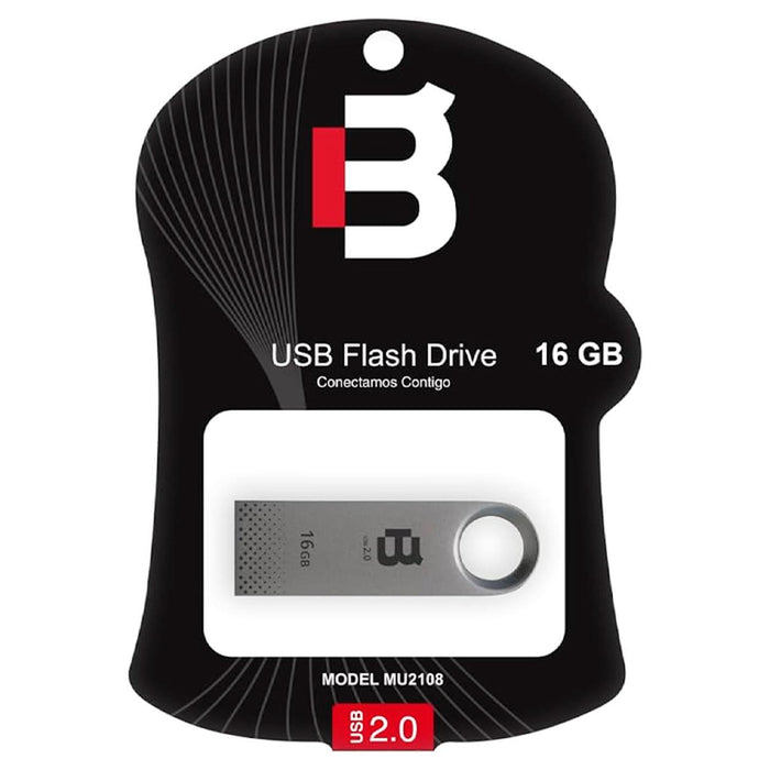 Memoria USB 16GB BLACKPCS MU2108 2.0 Metalica MU2108S-16