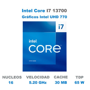 Procesador INTEL Core I7 13700 5.20 Ghz 16 Core 1700 BX8071513700
